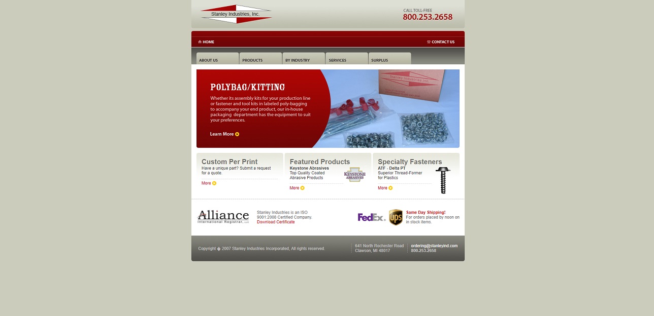 Stanley Industries Inc. Industrial Bolts