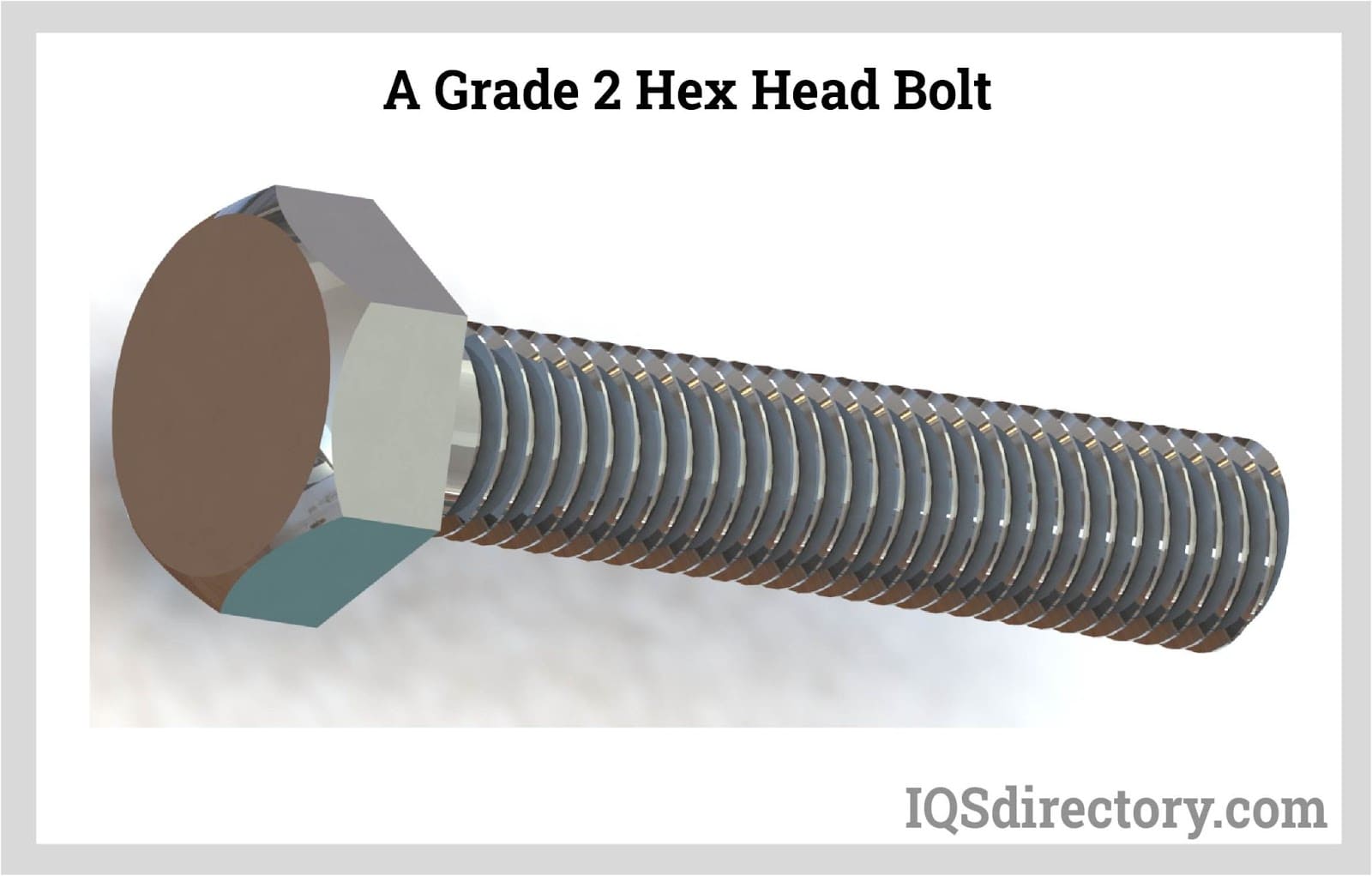 a grade 2 hex bolt