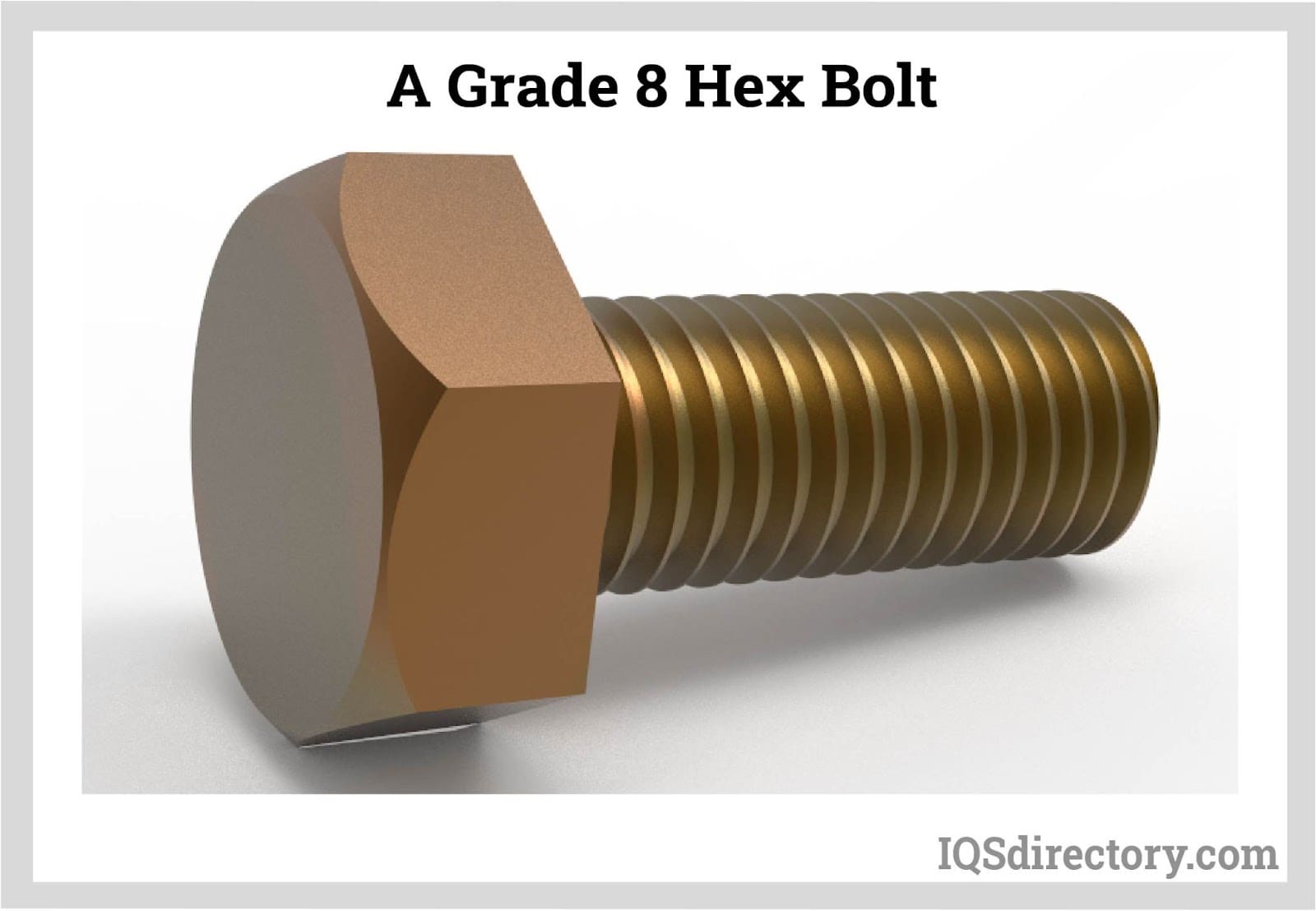 a grade 8 hex bolt