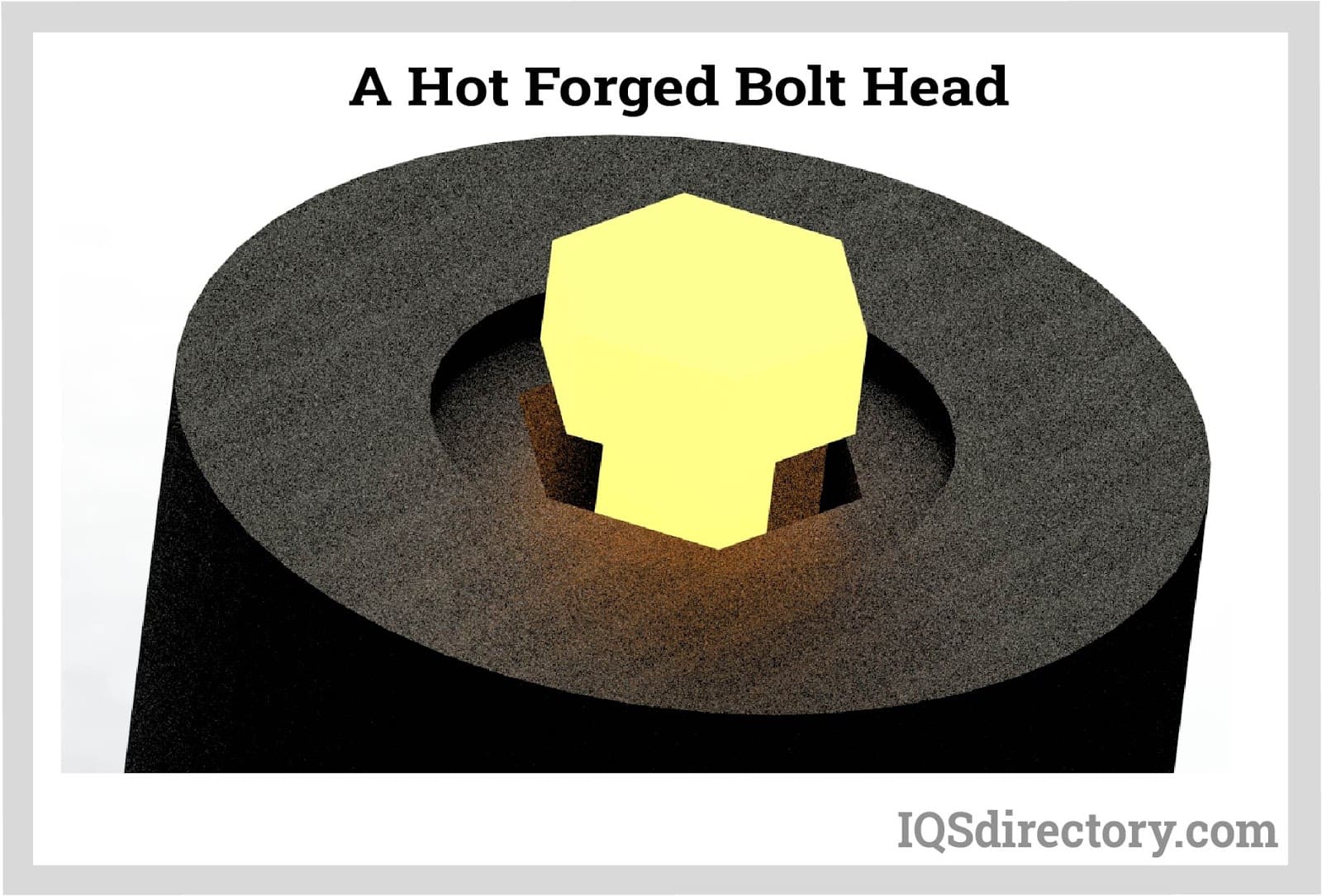 a hot forged bolt head