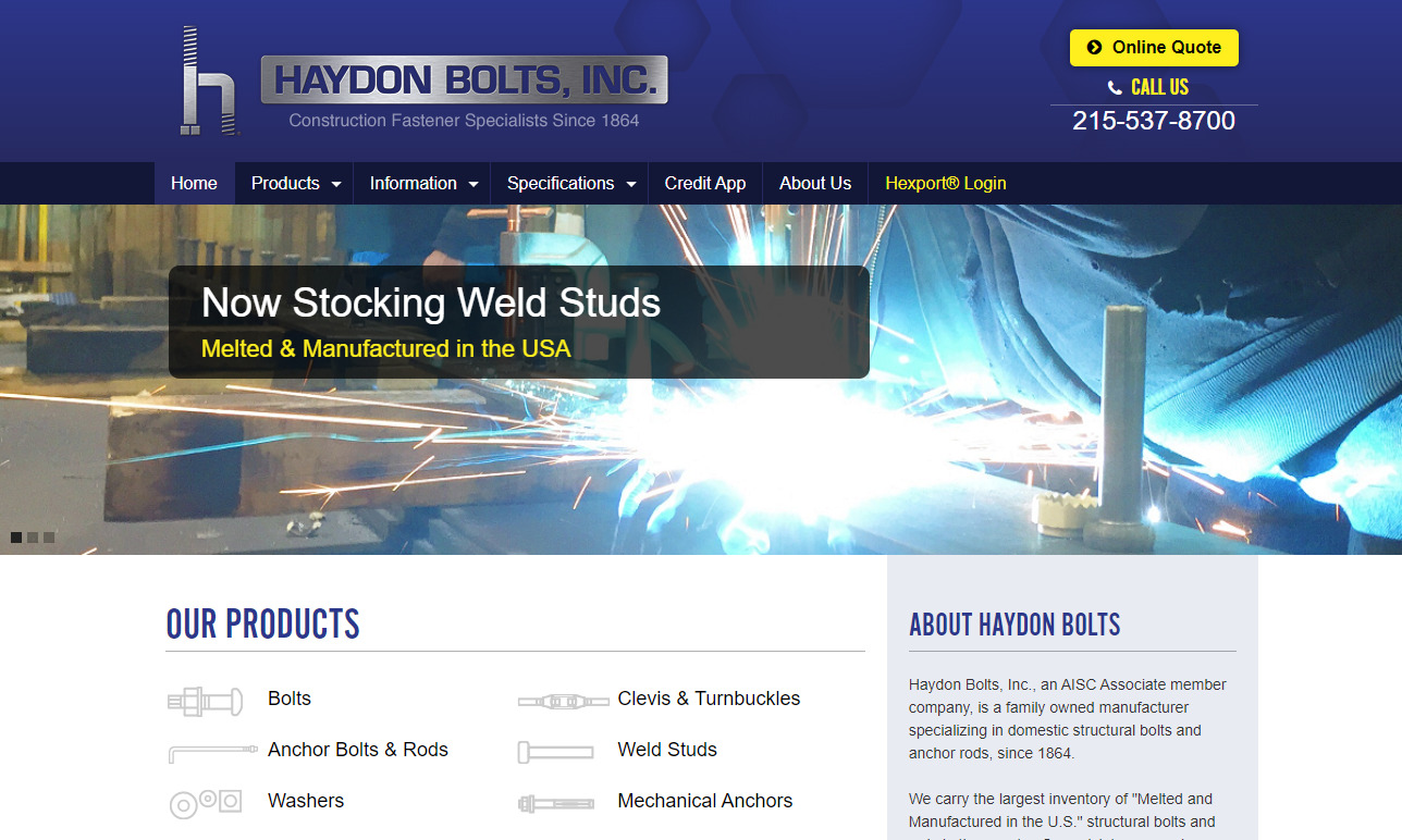 Haydon Bolts, Inc.